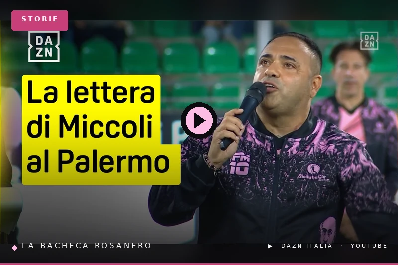 Miccoli, l'ultimo ballo al Barbera: il campione, la caduta, e quindicimila che non hanno dimenticato