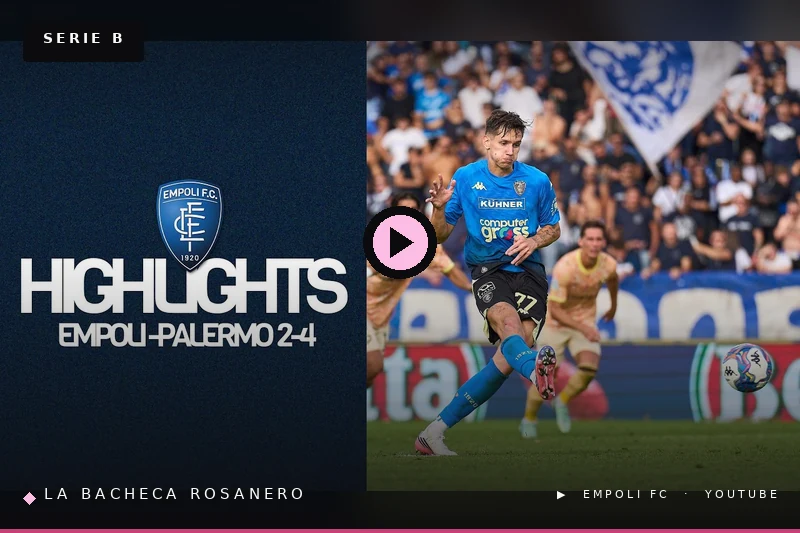 Poker al Castellani: il Palermo va sotto, rimonta l'Empoli in dodici minuti e allunga in vetta