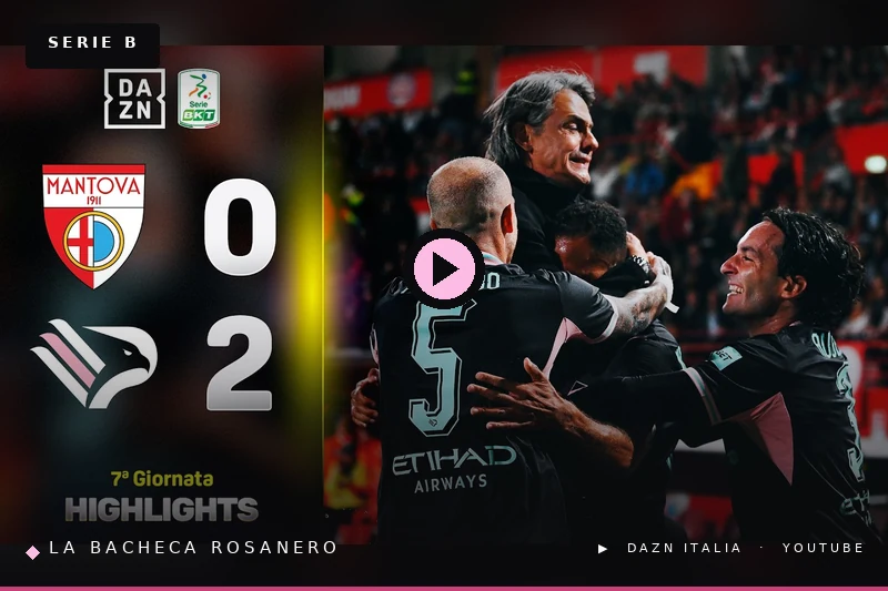 Segre e Hernani, il Palermo espugna Mantova e scappa a più cinque